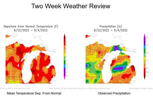 precip and temp deviations